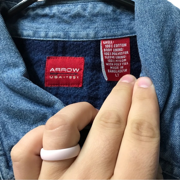 Arrow USA 1851 LT coat blue Jean lined - Picture 5 of 7